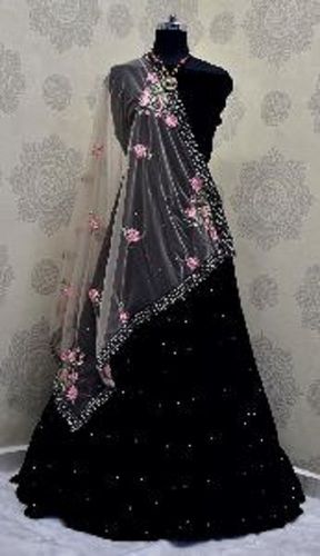 Trendy Women Designer Velvet Lehenga