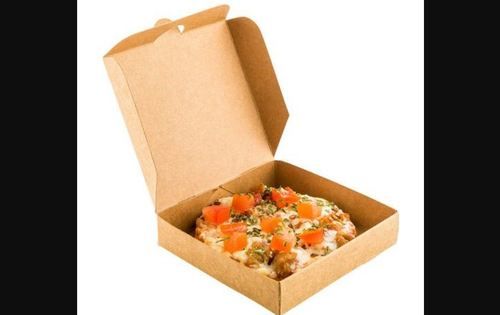 Brown Corrugated Paper Pizza Boxes