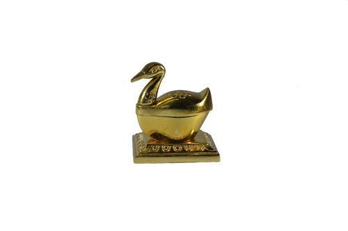 Gold Duck Shaped Kumkum Box