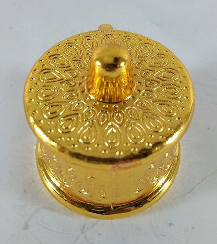 Gold Finish Kumkum Box