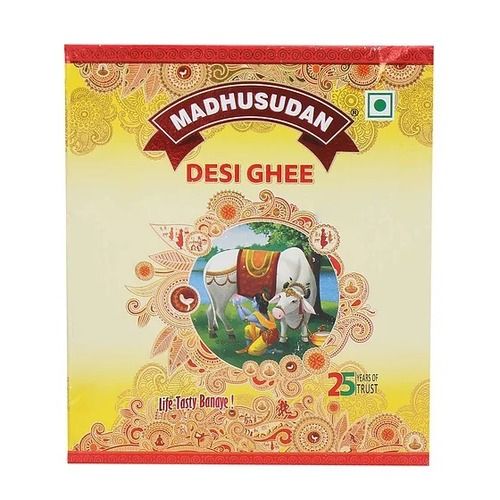 Madhusudan Desi Ghee (Carton) Packaging: Vacuum Pack