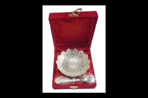 Polished Round Silver Plated Gift Bowl Set