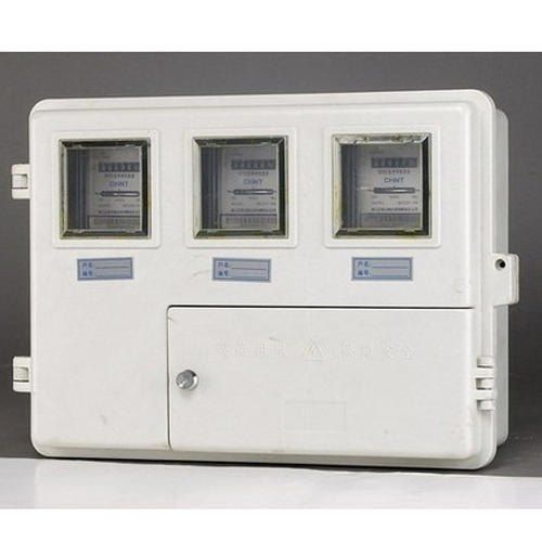 Off White Mild Steel Meter Enclosure