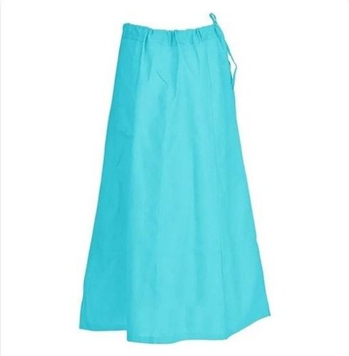 Plain Sky Blue Cotton Petticoat