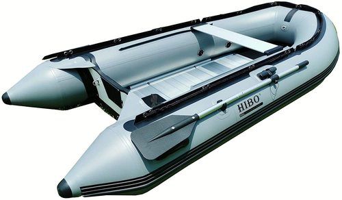 Hibo Inflatable Fishing Boat With Aluminum Floor Raft Sport Motor  Dimensions: 115x 66 X 43 Centimeter (cm) at Best Price in City of Dallas