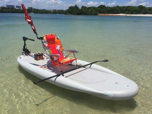 Inflatable Motorized Fishing Platform Paddle Surf Board Kayak