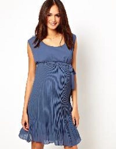 Ladies Crinkle Chiffon One Piece Dress