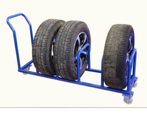 Mild Steel Tyre Wheels Trolley