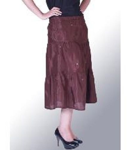 Various Colors Are Available Women Plain Long Skirts