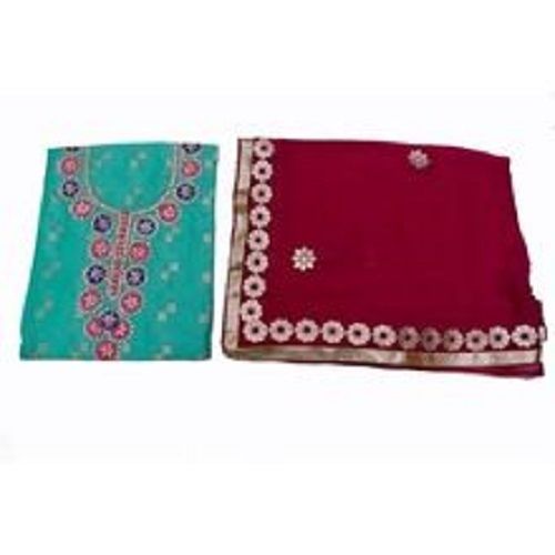 Light In Weight Chiffon Heavy Dupatta And Santoon Fabric