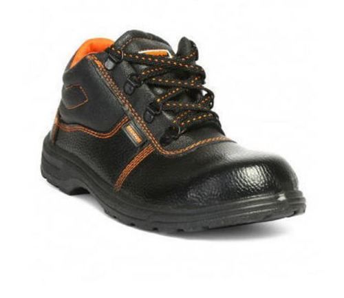 Industrial Leather Black Safety Shoes Insole Material: Pvc