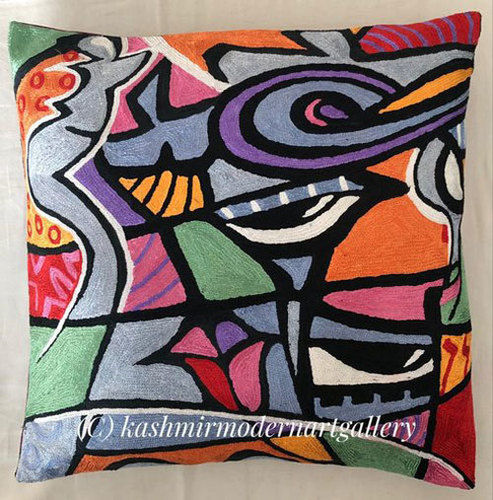 Multicolor Klimt Accent Pillow Cover