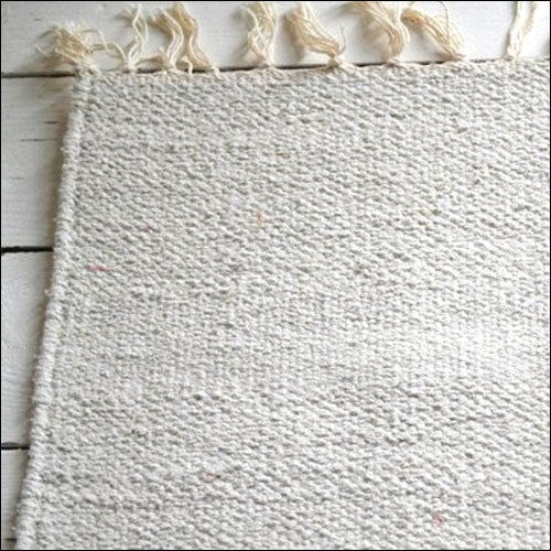 Rectangle Plain Floor Cotton Rug