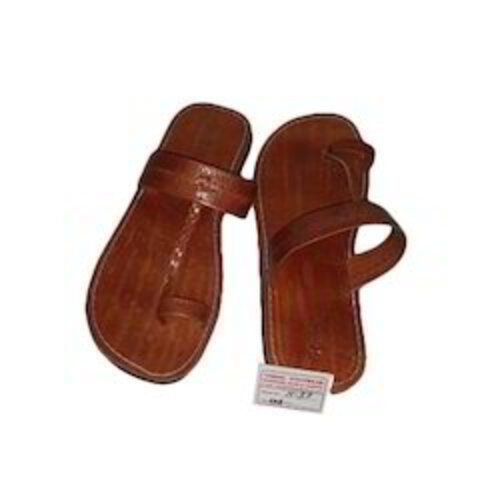 All Brown Color Leather Khadawa Ladies Chappal