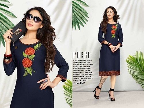 Quick Dry Ladies Designer Cotton Kurti