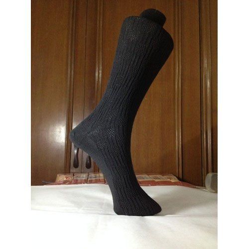 Black Cotton Mens Socks