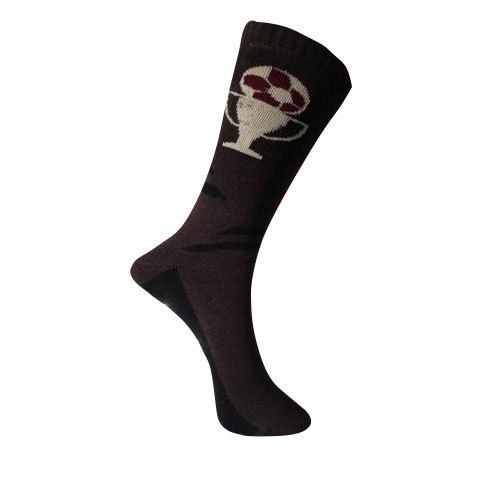 Blue Mens Brown Cotton Sports Socks