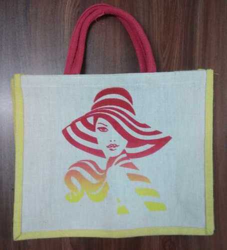 Printed Jute Shopping Bag