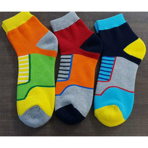 No Fade Sports Ankle Cotton Socks