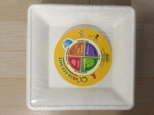 White Round Biodegradable Paper Plate