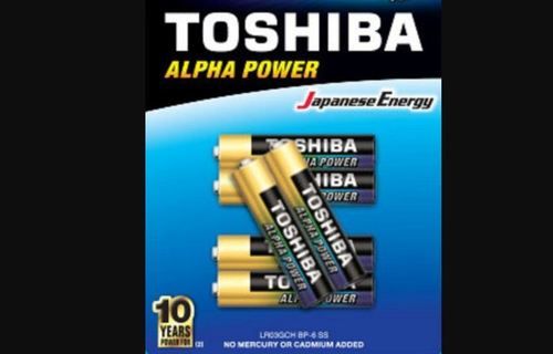 Toshiba Alpha Power AAA Alkaline Battery Pack