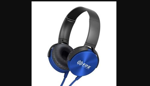 Blue Wired Headset - 19 x 10 x 5 cm