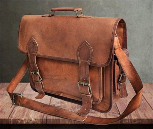 Light Weight Brown Leather Bag