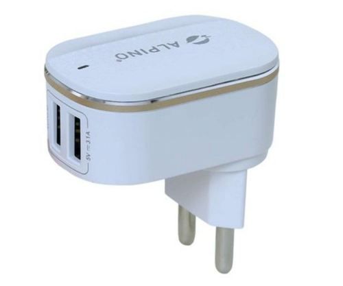 Portable Dual USB Port Wall Mobile Charger