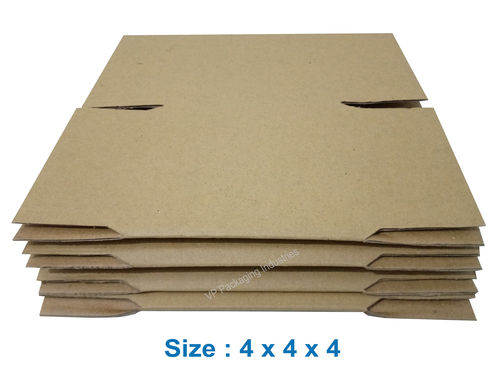 Golden Yellow 3 Ply 4X4X4 Corrugated Boxes