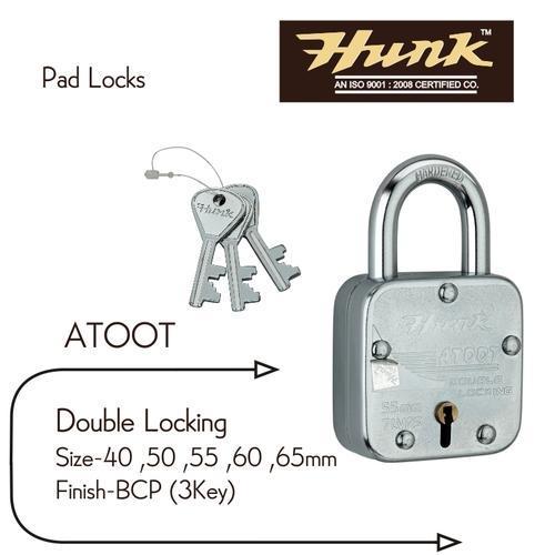 Brass And Stainelss Steel Link Double BCP Door Lock, Packaging