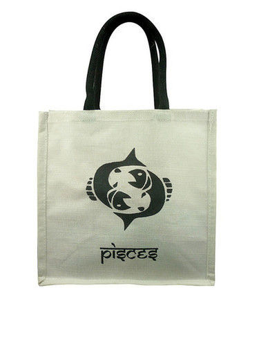 Jute Pisces Lunch Bag