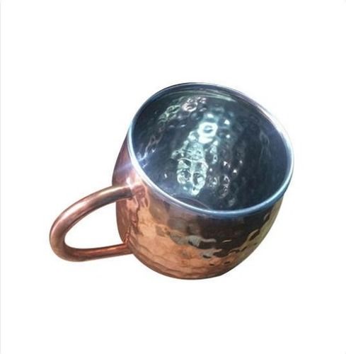 Metal Hammered Copper Coated Mug