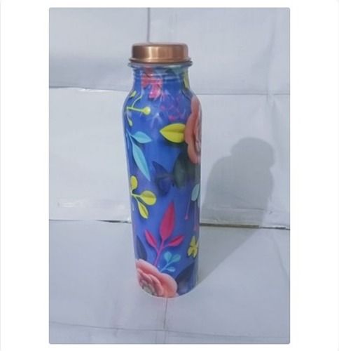 Printed Copper Drinking Water Bottle