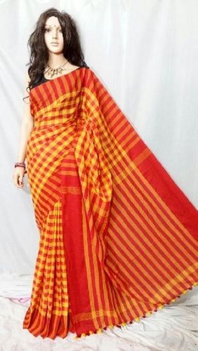 Various Colors  Are Available Fancy Bengal Khadi Saree