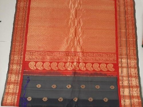 Various Colors  Are Available Ladies Handloom Pure Gadwal Sico Sarees