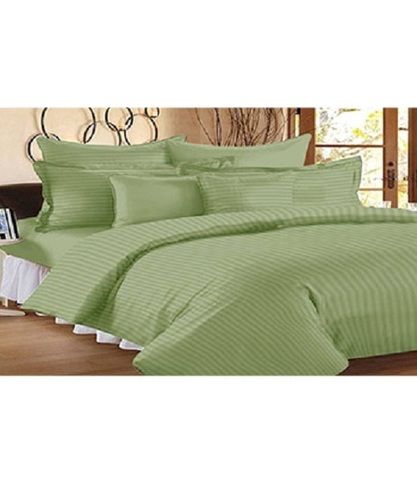 Florida Satin 300 TC Cotton Double Bed Sheet With Two Pillow Covers 