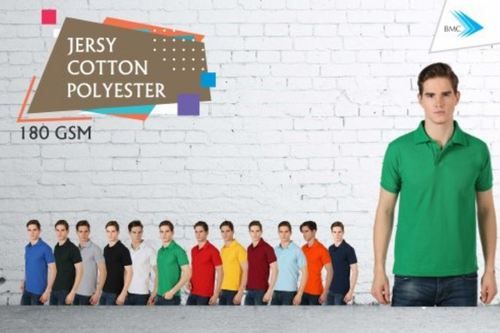 Mens 180 Gsm Jersey Cotton Polyester Polo T-Shirts Age Group: Adult