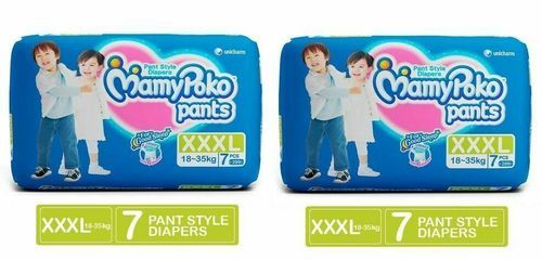 White Xxx-Large Mamypoko Extra Absorb Disposable Diaper Pants