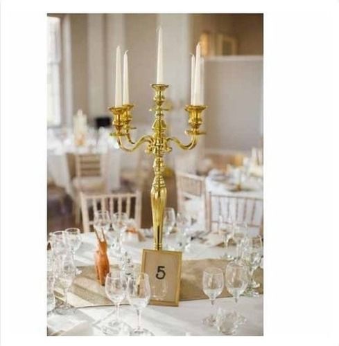 Plain Gold Plated Candelabra