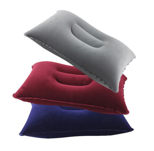 Various Pvc Inflatable Flocked Air Travel Pillow