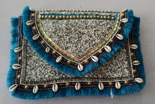 Rectangular Shape Embroidered Handbags