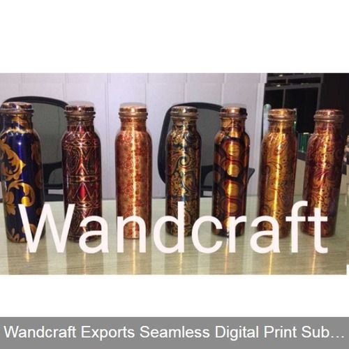 Digital Print Sublimation Print Copper Water Bottle