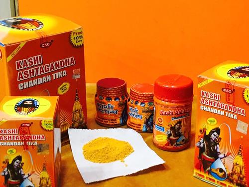 Yellow Kashi Ashtagandha Powder For Pooja