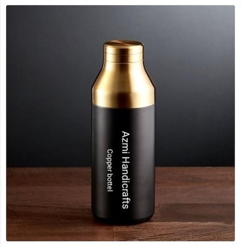 Black and Golden Copper Water Bottle