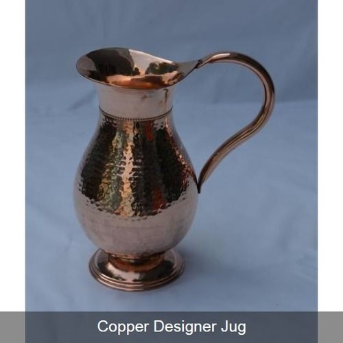 Hammered Designer Copper Jug