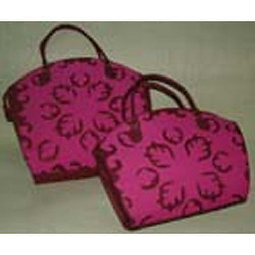 Multicolor Ladies Applique Jute Bags