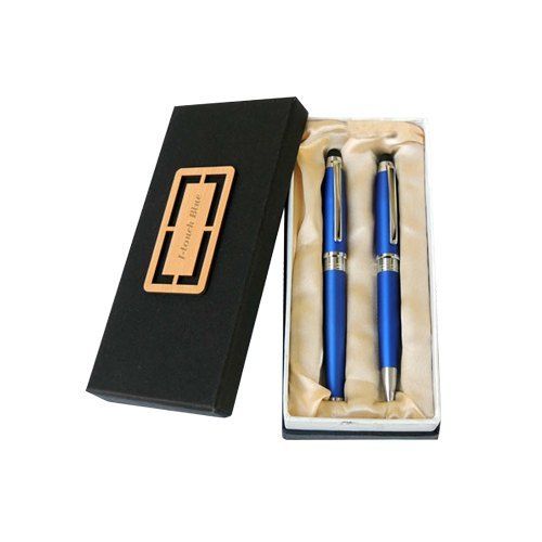 Multi Color Metal Pen Gift Set (Blue)