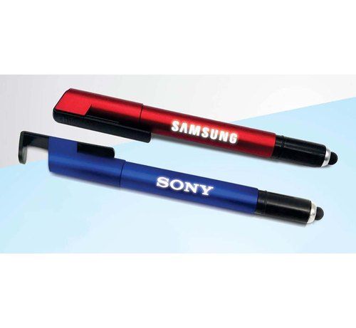 Multi Color Pen With Logo Highlight Stylus And Mobile Stand Pen