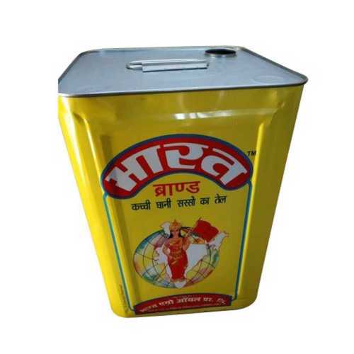 Silver Printed Tin Containers For Oil