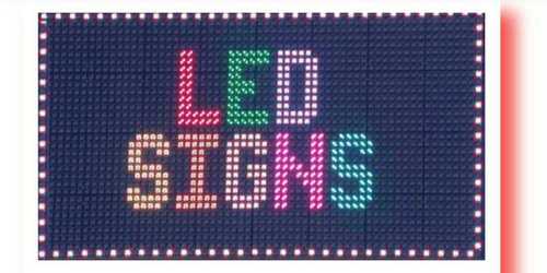 Multicolor Rectangular Led Sign Board